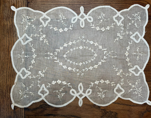 Dentelle ancienne broderie - ancienne,