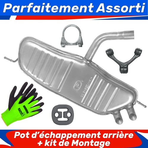Pot échappement arrière - pot,