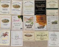Lot de 27 étiquettes de vin de pays du GARD, classement par département