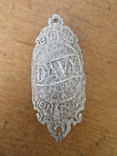 Cycles davy plaque cadre de - davy,