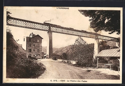 Cpa viaduc des - fades,, du