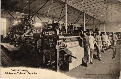 Cpa caudry fabrique - cpa, tulles