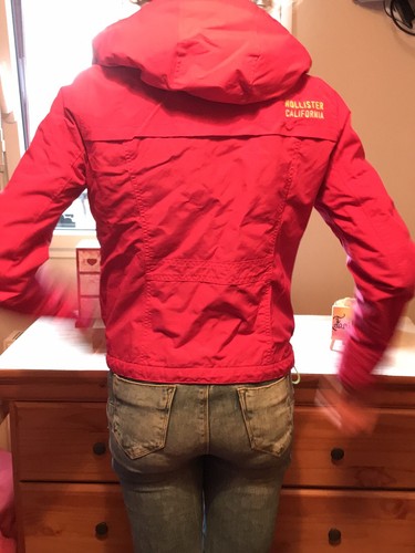 Parka fushia hollister - parka,