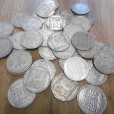 Lot de 38  Pieces De 10 Francs Turin Argent 1929 à 1934