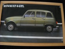 AFFICHE POSTER RENAULT 4 GTL -