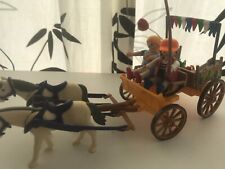 playmobil 4186 famille promenade en calèche  ferme ranch city cheval