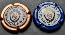 Lot lettre R - RENARD BARNIER armoiries / 2 CAPSULES PLAQUE DE MUSELET CHAMPAGNE