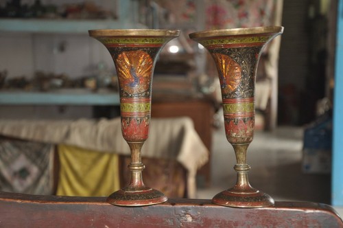 Vieux laiton artisanal - 2,