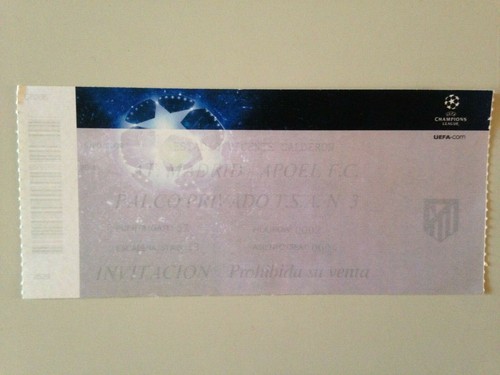 Ticket match ligue des - ticket,