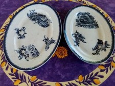 2 Plats de Service Ovales