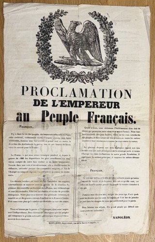 Napoleon iii proclamation de - proclamation,