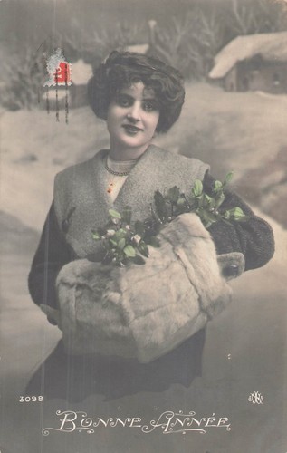 Bonne annee femme elegante - bonne,