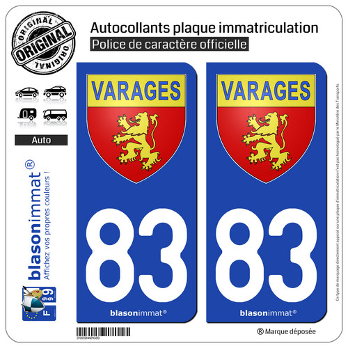 Autocollant plaque - 2,
