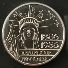100 FRANCS 1986 FDC ARGENT