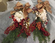 décoration de noel - 2 branches sapin artificiel  - 35 cm de long