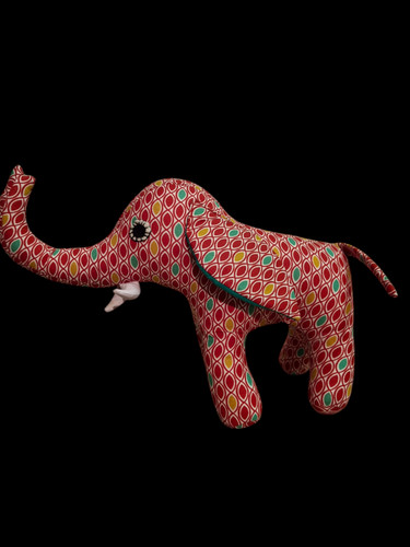 Elephant tissu bleu - , peluche