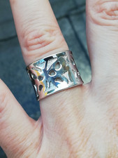 bague en argent 925 large