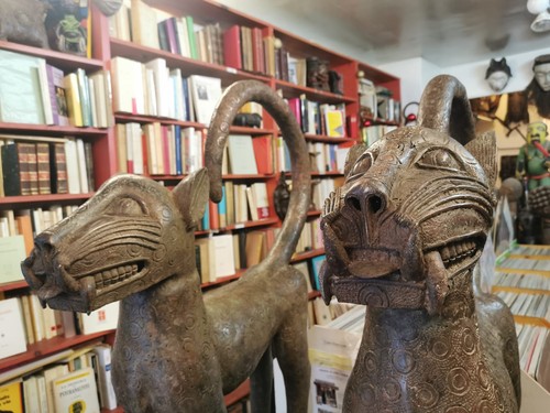 Bronze bénin couple - bénin:, de