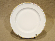 Plat rond porcelaine blanche liseret or perlé  Bernardaud Limoges  n°2