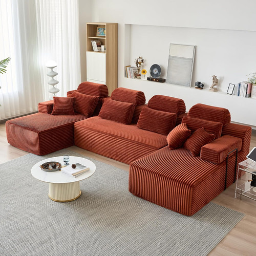 141 orange cloud modular sofa - 141",