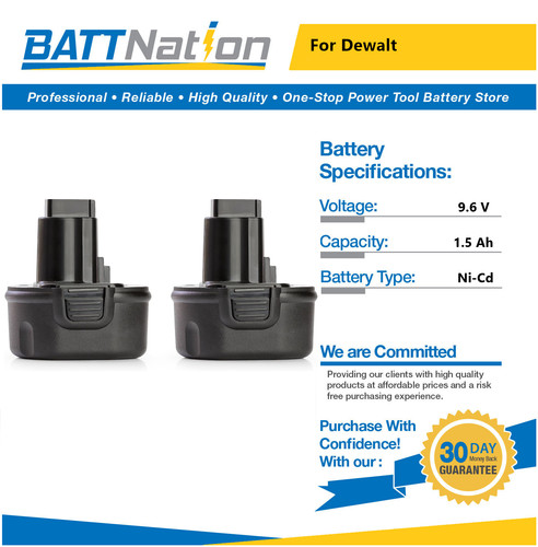 5ah nicd battery - 2x, 1.5ah