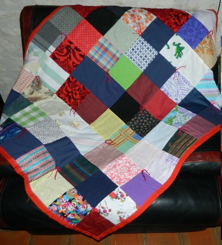 Plaid patchwork fait - plaid, n4