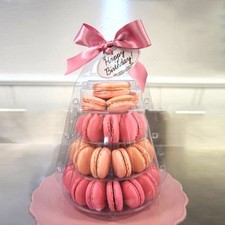 Support tour macaron rond 4 niveaux support présentoir macarons baby shower