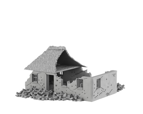 Maison détruite eastern front - détruite,