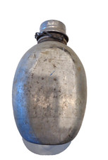 Bidon,gourde en aluminium, à identifier. Contenance 1 litre.