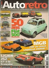 AUTO RETRO 313 LIGIER JS2 MGB PORSCHE 356 B SUPER 90 FIAT 500 GIANNINI GAMINE