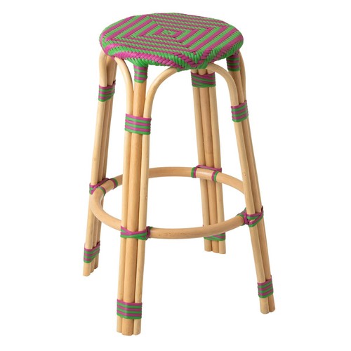 Tabouret bar rotin geo - de,