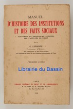 Manuel d'histoire des