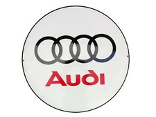 Plaque emaillée AUDI 50 cm -