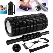 Rouleau de Massage Foam Roller avec bâton de rouleau  balles de massage Bande...