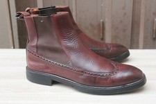 CHAUSSURE BOOTS SANTONI CHELSEA CUIR 8,5 / 43 EXCELLENT ETAT MEN'S SHOES 898€