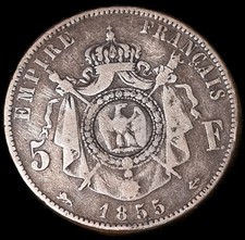 5 Francs 1855 D Napoléon III
