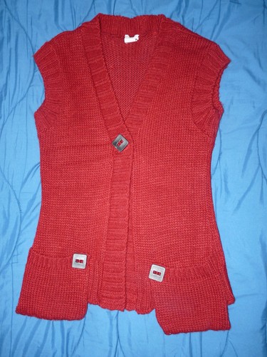 Gilet tricot sans manches - en,
