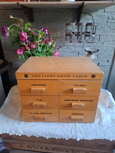 Boîte vintage bois ancien - bois,