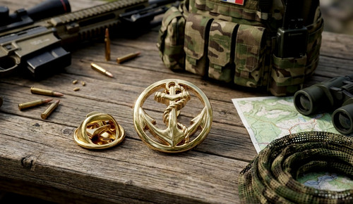 Pin troupes marine - pin's,