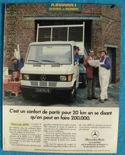 Publicité Papier - Véhicule Utilitaire Mercedes 409 D De 1984