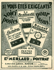 Publicité ancienne poste