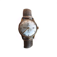 Montre LIP Electronic Plaquée Or Bracelet Plaqué Or TESSUFLEX ITALY