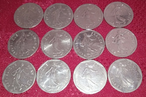 Lot pieces 2 francs - 12,