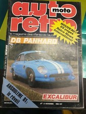 AUTO MOTO RETRO N° 15 NOVEMBRE 1981 DB PANHARD EXCALIBUR TRES BON ETAT