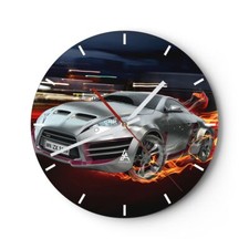 Horloge murale en verre