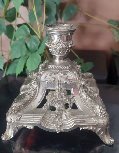 Ancien bougeoir flambeau - bougeoir,