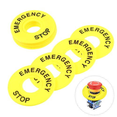 Pcs bouton arret - 10, d'urgence