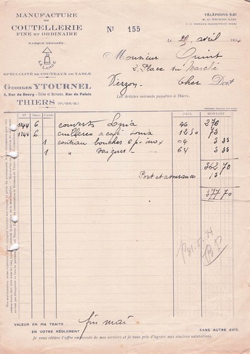 Thiers coutelier ytournel - 63,