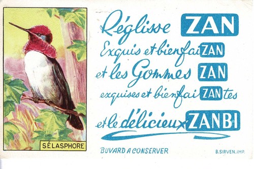Buvard ancien reglisse zan - -,