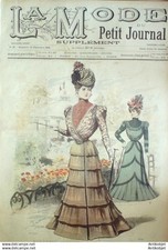 La Mode du Petit journal 1898 # 38 Robe de Mariee e demoiselle d'honneur